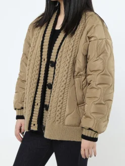 COMMENSE Braided Quilted Winter Cardigan Coat* Cardigans|Outerwear