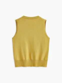 COMMENSE Breasted Jersey Sweater Vest* Sweater Vests|Sweaters & Cardigans