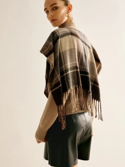 COMMENSE Breasted Tassel Knit Shawl Outerwear* Sweater Tops|Outerwear
