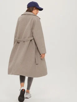 COMMENSE Brushed Belted Long Overcoat* Outerwear|Coats