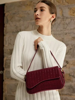 COMMENSE Buckle Checkered Small Armpit Bag* Bags|Accessories