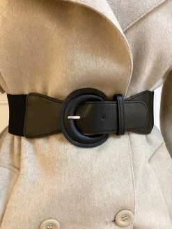 COMMENSE Buckle Elastic Wide Belt* Belts & Chain|Accessories
