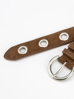 COMMENSE Buckle Slim Suede Belt* Belts & Chain|Accessories