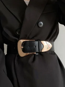 COMMENSE Buckle Wide Belt* Belts & Chain|Accessories