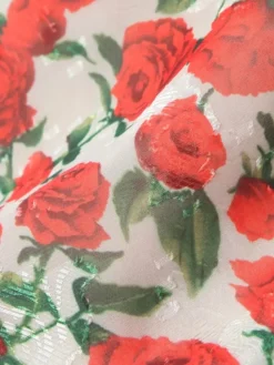 COMMENSE Bulgaria Roses Floral Backless Mini Dress* Casual Dresses|Floral Dresses
