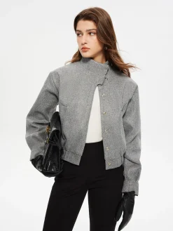 COMMENSE Button Clasp Short Blazer* Outerwear|Blazers