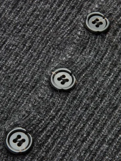 COMMENSE Button Corset Cable Knit Top* Knitwear|Tops