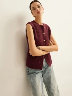 COMMENSE Button Down Cozy Sweater Vest* Sweater Vests|Sweaters & Cardigans