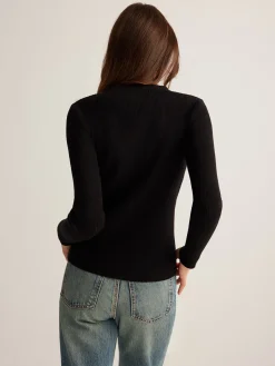 COMMENSE Button Down Skinny Knit Top* Sweater Tops|Sweaters & Cardigans