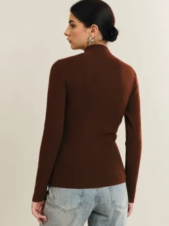 COMMENSE Button Pleated Split Knit Top* Sweater Tops|Sweaters & Cardigans