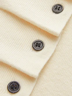 COMMENSE Button Pleated Split Knit Top* Sweater Tops|Sweaters & Cardigans