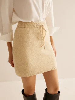 COMMENSE Cap Sleeve Drawstring Stretch Skirt Set* Skirt Sets|Long Sleeve Sets