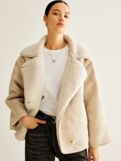 COMMENSE Cashmere-Blend Button Fleece Jacket* Outerwear|Jackets