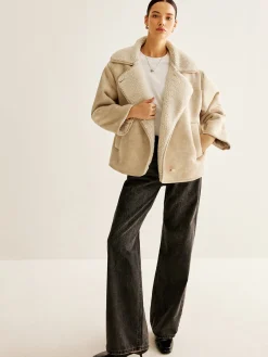 COMMENSE Cashmere-Blend Button Fleece Jacket* Outerwear|Jackets