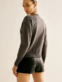 COMMENSE Casual 2 in 1 Sweater* Sweater Tops|Sweaters & Cardigans
