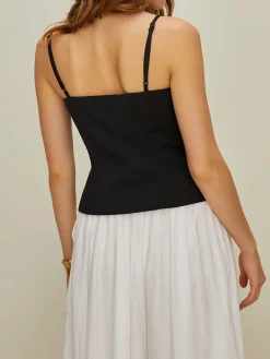COMMENSE Casual Button 2 in 1 Tank Top* Tank Tops & Camis|Tops