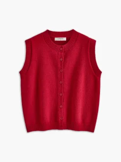 COMMENSE Casual Button Up Sweater Vest* Sweater Vests|Sweaters & Cardigans