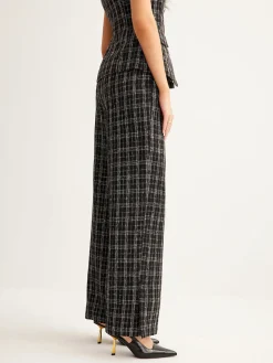 COMMENSE Casual Checked Tweed Pants* Pants|Matching Sets
