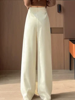 COMMENSE Casual Corduroy Pants Without Belt* Pants|Bottoms