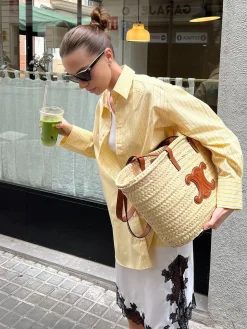 COMMENSE Casual Long Sleeve Striped Shirt* Blouses & Shirts|Tops
