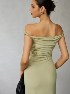 COMMENSE Casual Off Shoulder Long Dress* Black Dresses|Casual Dresses
