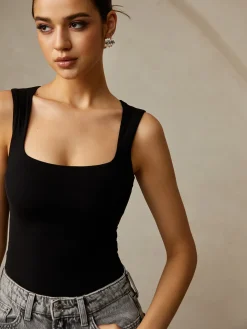 COMMENSE Casual Plain Tank Top* Tank Tops & Camis|Tops