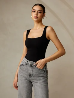 COMMENSE Casual Plain Tank Top* Tank Tops & Camis|Tops