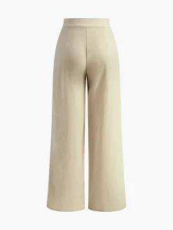 COMMENSE Casual Pleated Wide Leg Pants* Wide Leg|Pants