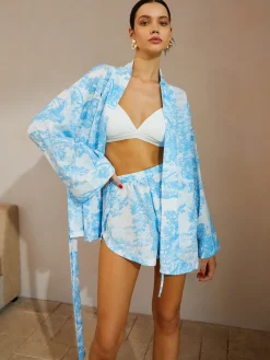 COMMENSE Casual Printed Shorts Set With Belt* Shorts Sets|Shorts