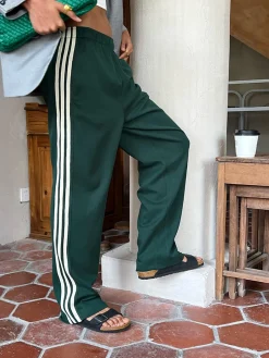 COMMENSE Casual Striped Patchwork Pants* Pants|Bottoms