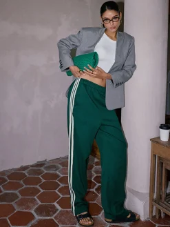COMMENSE Casual Striped Patchwork Pants* Pants|Bottoms