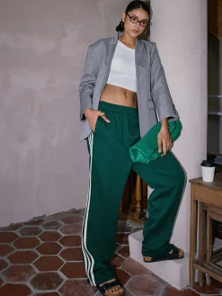 COMMENSE Casual Striped Patchwork Pants* Pants|Bottoms