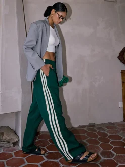 COMMENSE Casual Striped Patchwork Pants* Pants|Bottoms