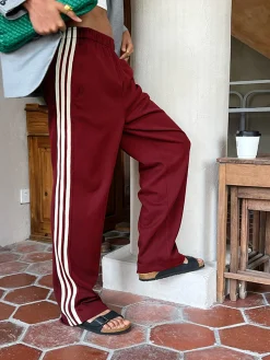 COMMENSE Casual Striped Patchwork Pants* Pants|Bottoms