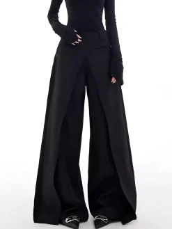 COMMENSE Casual Wide-Leg Thin Pants* Pants|Bottoms