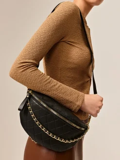 COMMENSE Chain Decor Zipper Shoulder Bag* Bags|Accessories