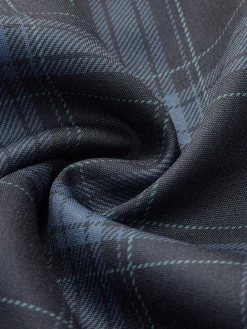 COMMENSE Checked Pleated Zipper Tank Dress* Dresses