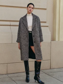 COMMENSE Chevron Pockets Long Coat* Outerwear|Coats