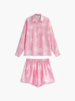 COMMENSE Chill Life Plant Print Shorts Set* Shorts Sets|Shorts