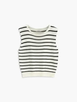 COMMENSE Classic Stripe Sweater Vest* Sweater Vests|Sweaters & Cardigans