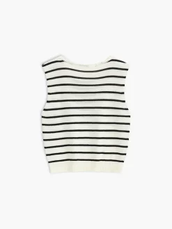 COMMENSE Classic Stripe Sweater Vest* Sweater Vests|Sweaters & Cardigans