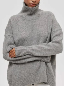 COMMENSE Cloudless Sky Turtleneck Oversized Sweater* Sweater Tops|Sweaters & Cardigans