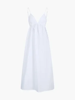 COMMENSE Coastal Cowgirl Open Back Long Dress* White Dresses|Black Dresses