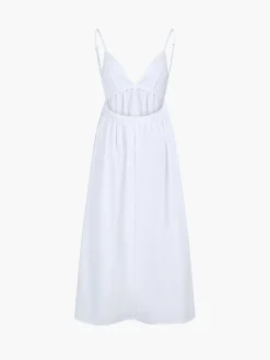 COMMENSE Coastal Cowgirl Open Back Long Dress* White Dresses|Black Dresses