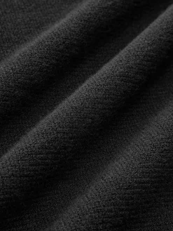 COMMENSE Cold-Shoulder Sweater Dress* Black Dresses|Sweater Dresses