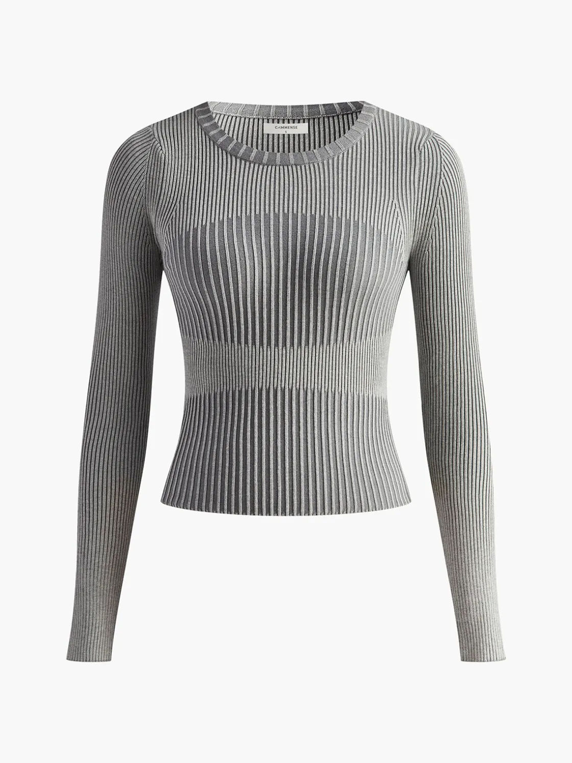 COMMENSE Color block Crew Neck Knit Top* Sweater Tops|Sweaters & Cardigans
