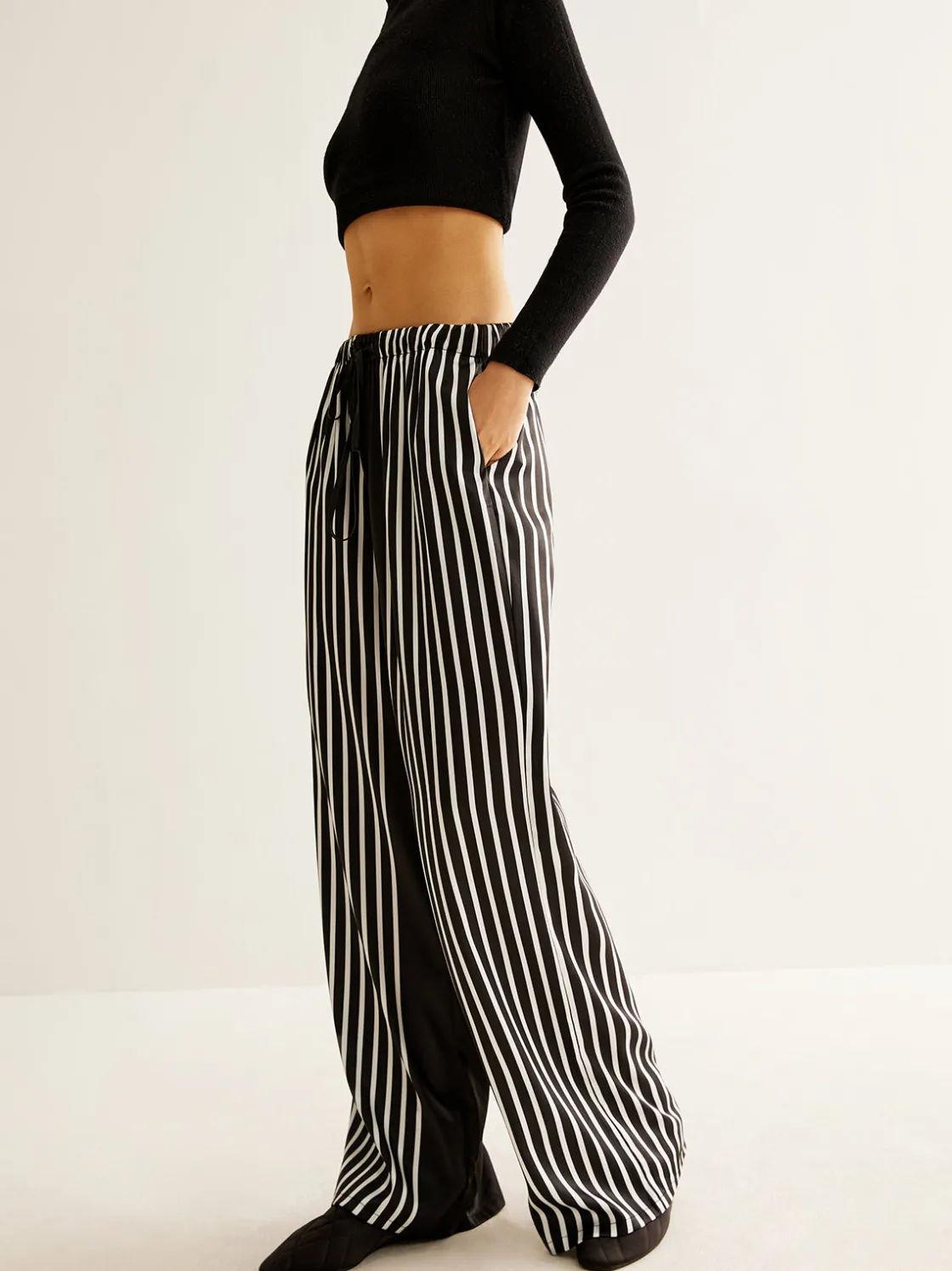 COMMENSE Color Block Pinstripe Lapel Pants Set* Pants Sets|Matching Sets