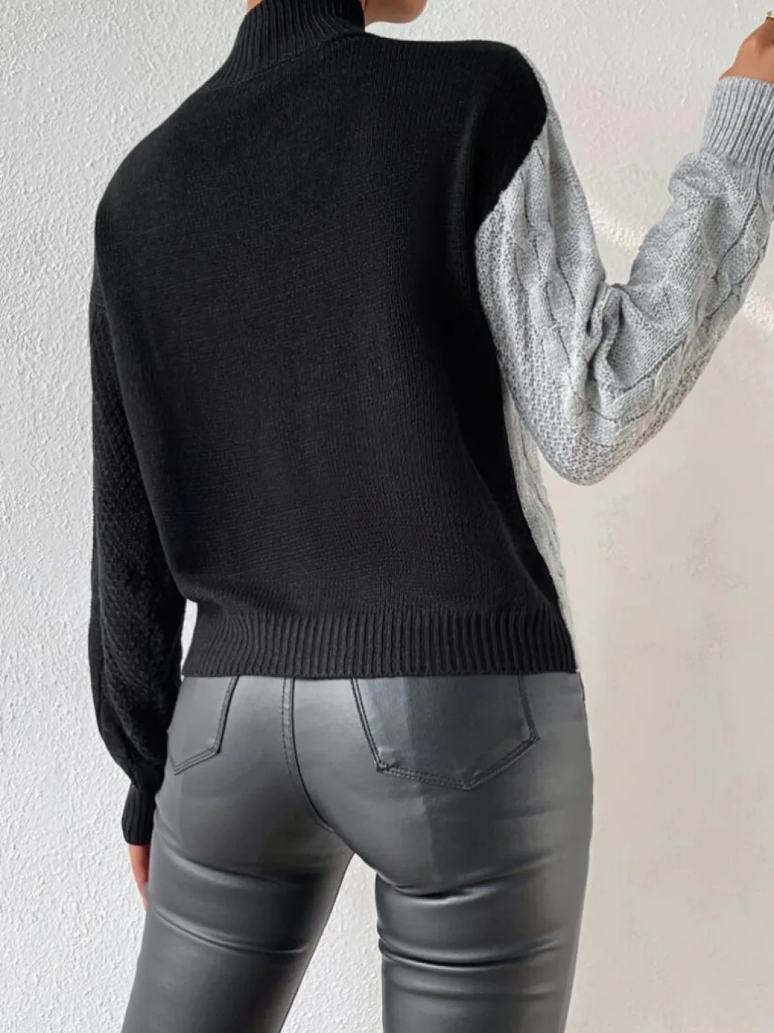 COMMENSE Color Block Pullover Sweater* Sweater Tops|Sweaters & Cardigans