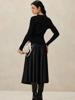 COMMENSE Color Block Ribbed Knit Top* Sweater Tops|Sweaters & Cardigans