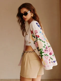 COMMENSE Colorful Printed Charming Winter Coat* Outerwear|Coats